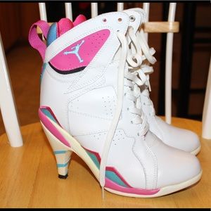 Air Jordan’s Pump high heel sneakers